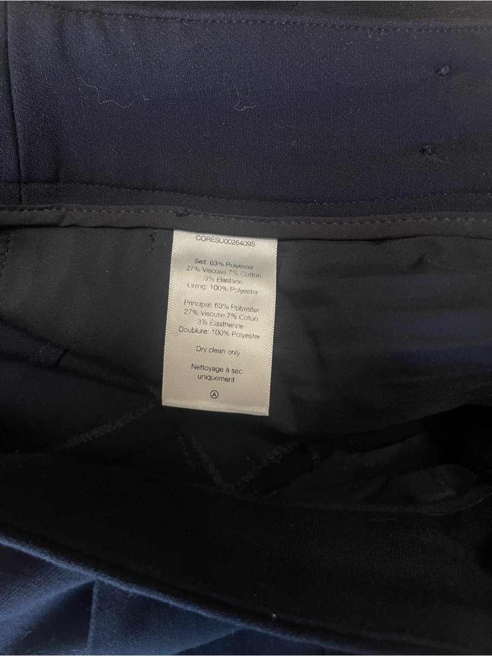 Veronica Beard Renzo Crop Trousers Pants in Navy/Silver Sz 12 $448 - Picture 11 of 15